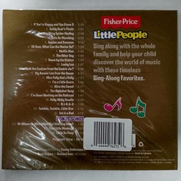 Fisher Price Little People Sing - Along Favorites Gold Edition CD nwot sealed - Picture 2 of 5